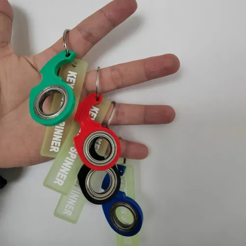 Karambit Spinner Finger Swivel Claw Knife Keychain High Quality Metal Grain Texture Fidget Spinner Metal Keych