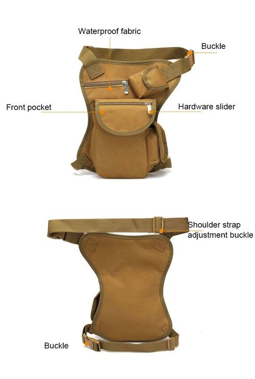 Thigh hip outdoor multi-function tool bag thigh bicycle waist bag canvas motorcycle drop leg bag