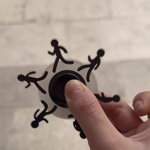 Stickman running fidget spinner
