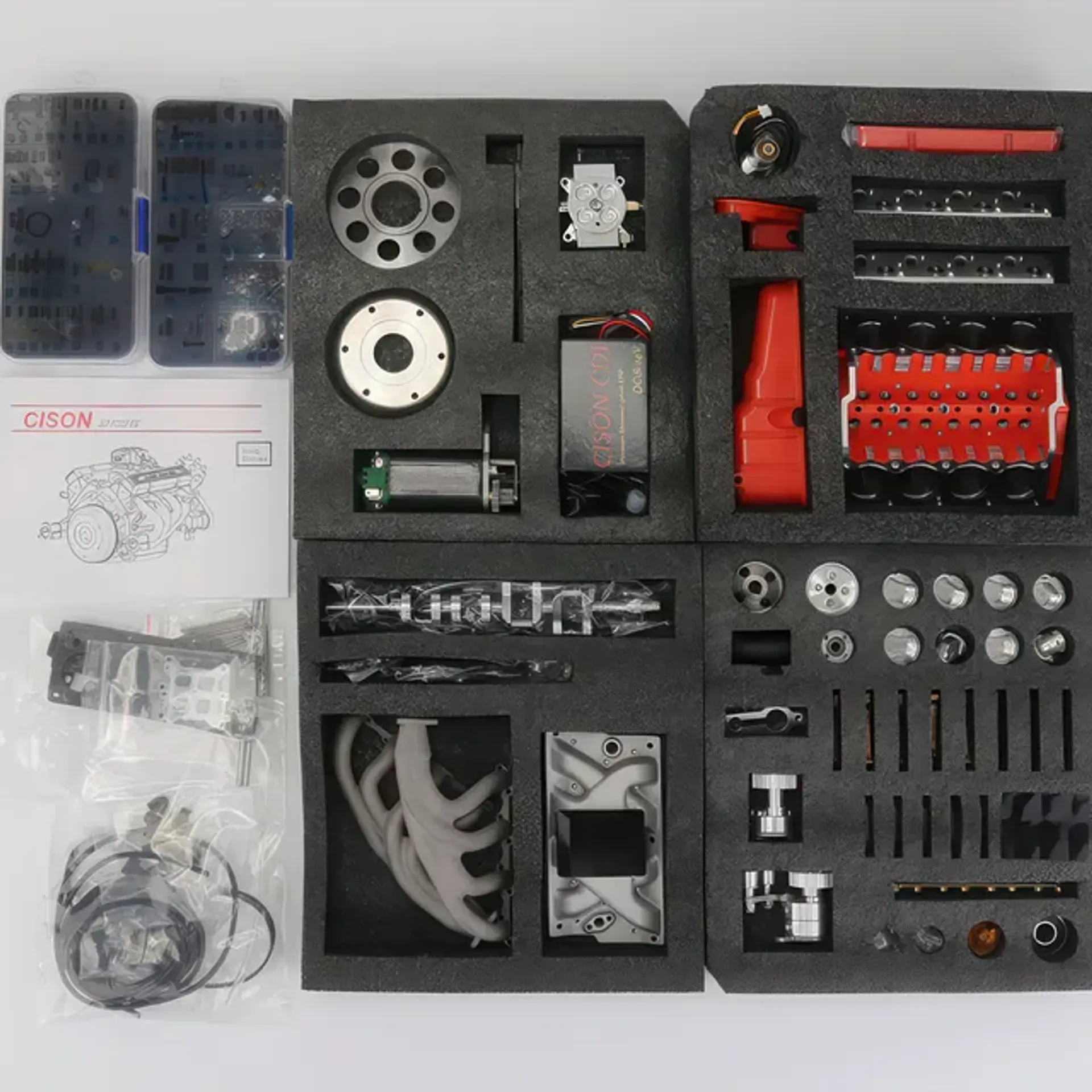 🎉Last Day Promotion 50% OFF 🔥 - Gasoline OHV V8 Small-block Engine Model Kits