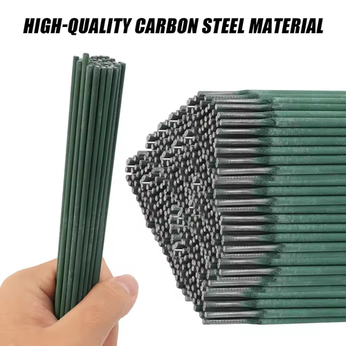 50 pcs Green Welding Rods Stick Electrode Mild Steel Carbon Steel Cored All Position General Purpose Rod Repair Pipes Solder