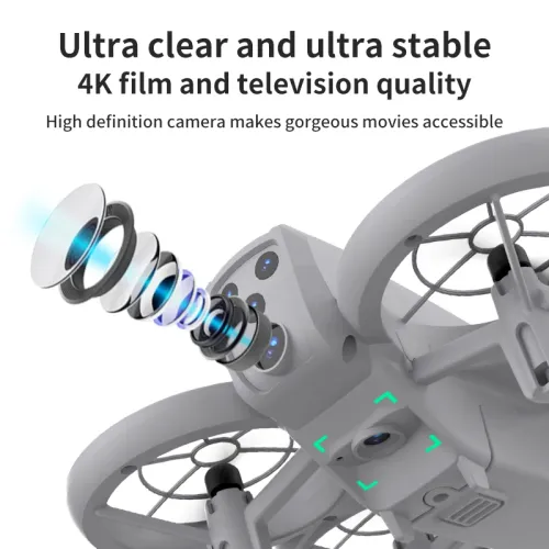 Mini Drone 4K HD Dual Aerial Photography Optical Flow Positioning Quadcopter Headless Mode Headcopter Aircraft