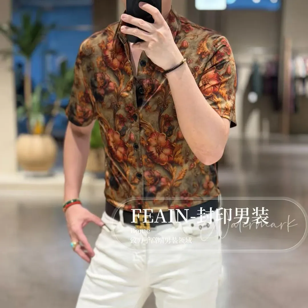 Silky Sateen Vintage-Style Shirt