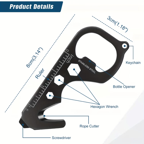Ideal Gift for Outdoor Guys - 12-in-1 Tactical Pen: Survival & Fishing All-in-One