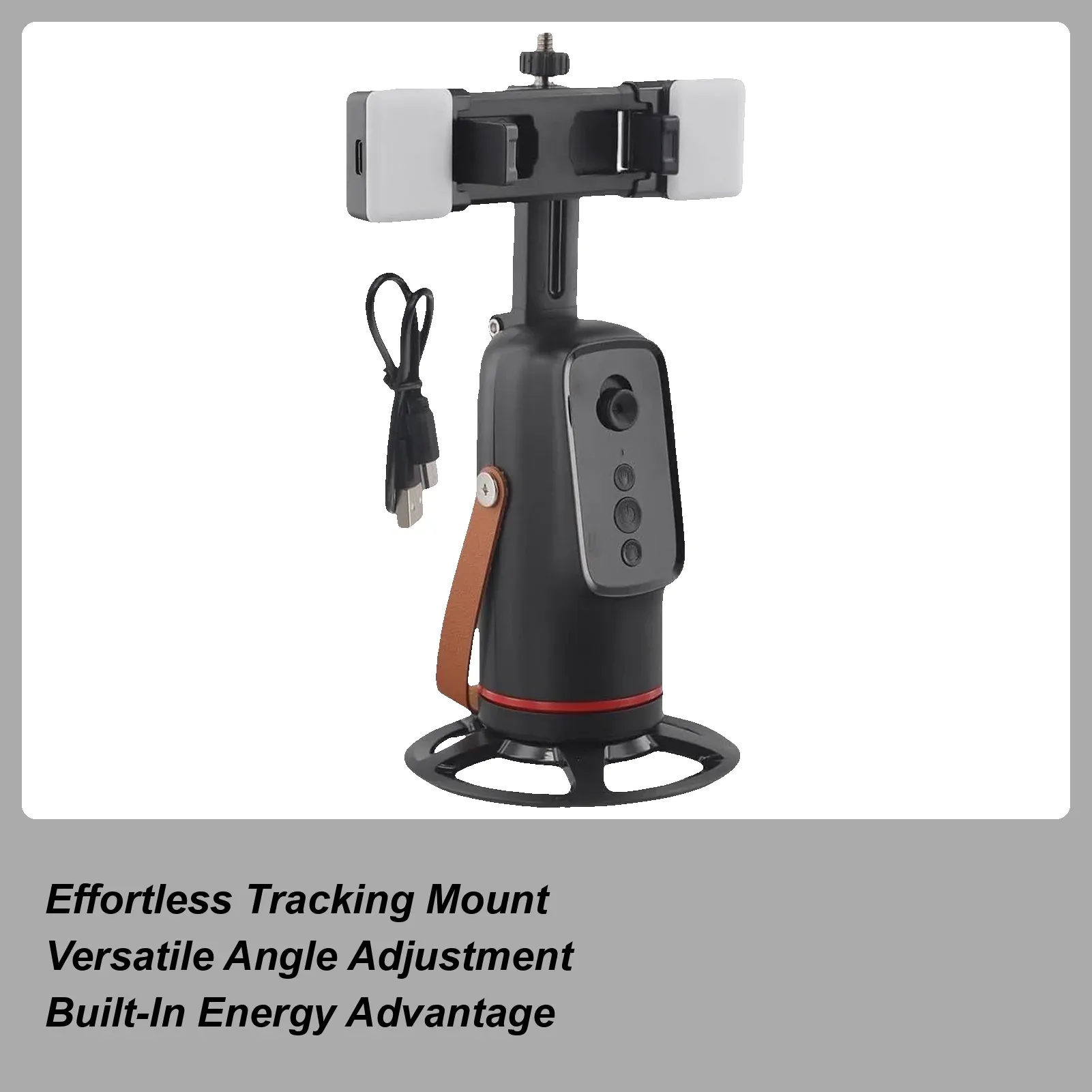 Kit with fill light Auto Face Tracking Tripod 360 Degree Rotation Auto Stand Tripod That Follows Your Movement For Live Streaming Selfie Video