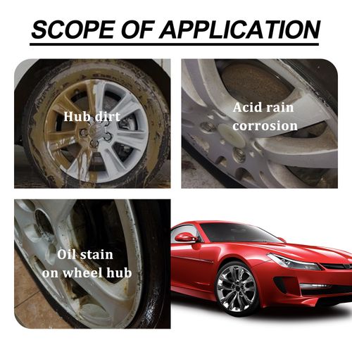 Powerful Wheel Cleaner 120ml Powerful Rim Brake Buster Spray Car Detailing Brake Dust Remover for Cleaning Wheels and Tires