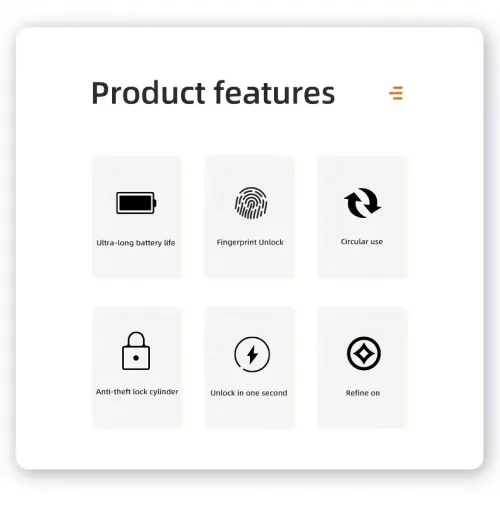 Fingerprint Lock Keyless USB-C Charging Smart Padlock Waterproof Door Lock
