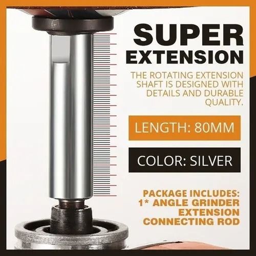3pc Connecting Rod Lengthy Extension Shaft For Angle Grinder – Seamlessly Connects For Precise Grinding & Polishing