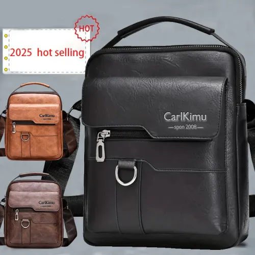 2025 new single shoulder crossbody bag with multiple compartments and handles, adjustable shoulder straps, suitable for travel and outdoor activities