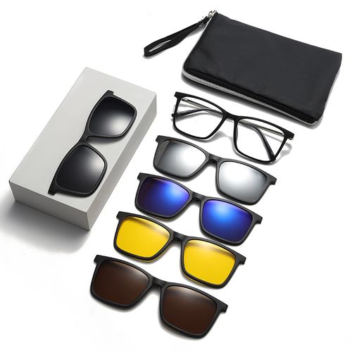 Magnetic 5-in-1 Interchangeable Sunglasses Set