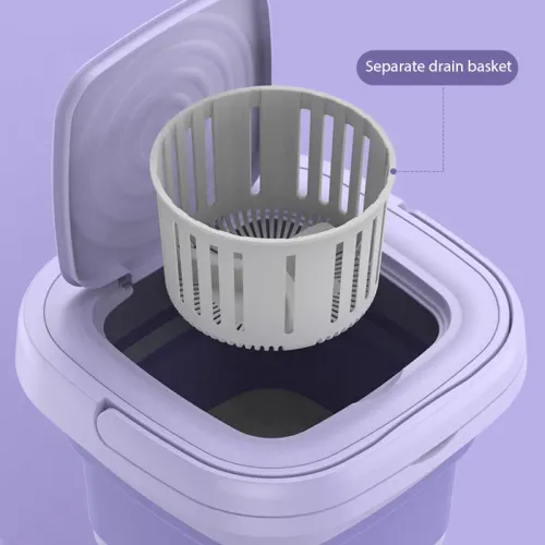2025 Folding Washing Machine Portable Mini Dehydration Dormitory Student Socks Underwear Panties Household Appliances