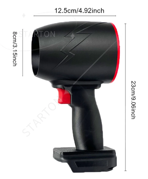 Brushless Motor Thrust 2300g Car Wash Air Gun Dryer 1100W Car Violent Air Blower Powerful Handheld Turbo Jet Fan High Speed 64mm