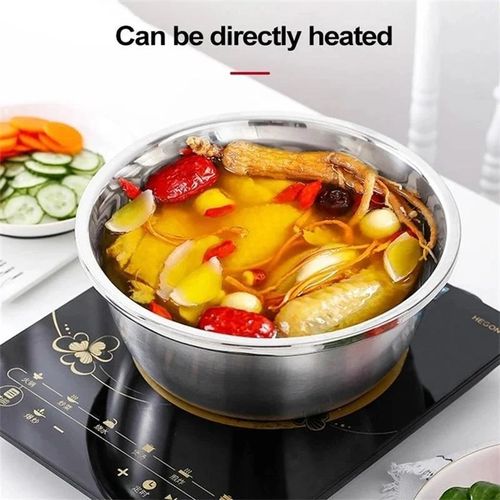 Slice, Grate & Julienne in Minutes! Multi-Function Stainless Steel Vegetable Prep Bowl for Easy Cooking