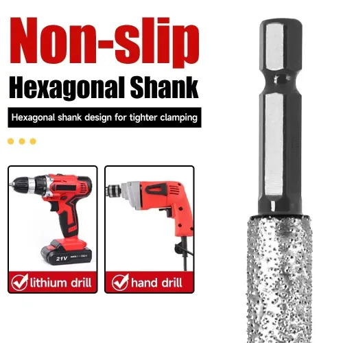 4pcs Hex Shank Brazed Hole Opener for Drilling and Grinding