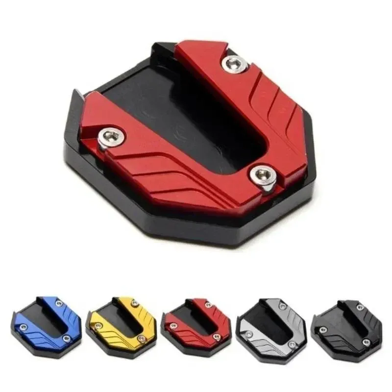 Two-piece sets Motorcycle Bike Parking Kickstand Extender Foot Side Stand Pad Support Plate Motorbike Accessories