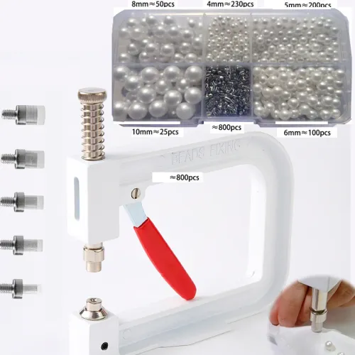 Handmade bead decoration machine, round bead rivets, hats, shoes, clothes, bags, skirts
