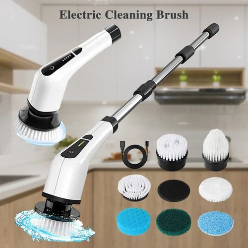 With a powerful 1300mAh battery delivering 50 minutes of continuous, high-intensity scrubbing and eight interchangeable brush heads, this tool helps you leave your bathroom sparkling clean—looking as pristine as a showroom. This is truly the last cleaning tool you will ever need to buy.