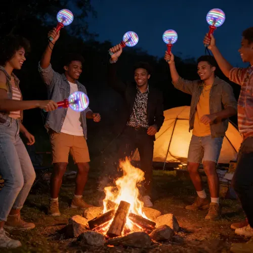 😍Glowing Spinning Ball Stick👨‍👩‍👧‍👦Bright Fun for Every Moment！