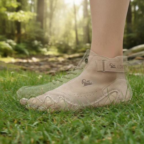 Fashionable hand sewn leather shoes, non slip and wear-resistant casual shoes