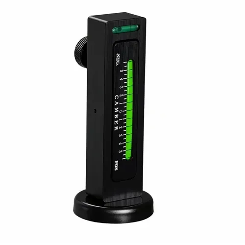 Automobile four-wheel alignment magnetic level instrument, with strong magnetic attraction for easy installation, featuring two bubbles and precise scale reading for clarity. It has low error. Suitable for adjusting camber angle and suspension modification. It is sturdy, durable and portable, serving as a practical auxiliary tool for auto repair and modification enthusiasts. It is a great helper for improving the efficiency and accuracy of four-wheel alignment.