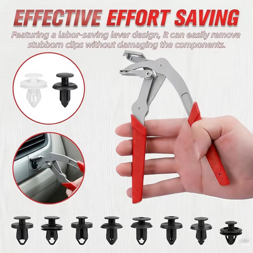 New Car Clip Pliers Trim & Door Panel Removal Tool Auto Fastener Clip Removal Pliers Damage-Free Automotive Plastic Clip Remover