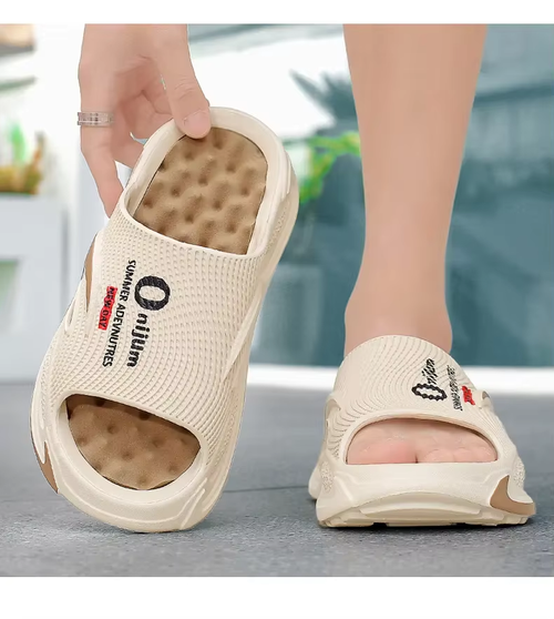 Men's new slippers with foot massage