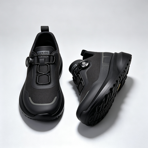Rotating button men's shoes are lightweight, thick soled, and comfortable