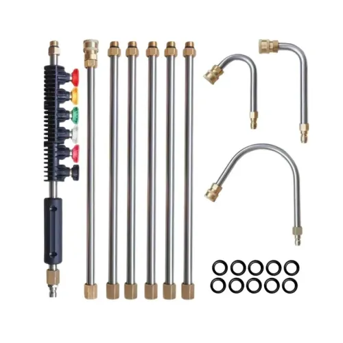 High pressure water gun stainless steel eaves drainage groove cleaning rod extension rod