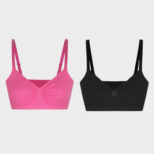 FeelinGirl Women's Wireless Sculpt Bra Comfort Bralettes No Underwire Unlined Cami Bra Seamless Tshirt Bras Sports Bra Bralette Basic Comfortable Fit Womenswear Everyday Up to 44DD