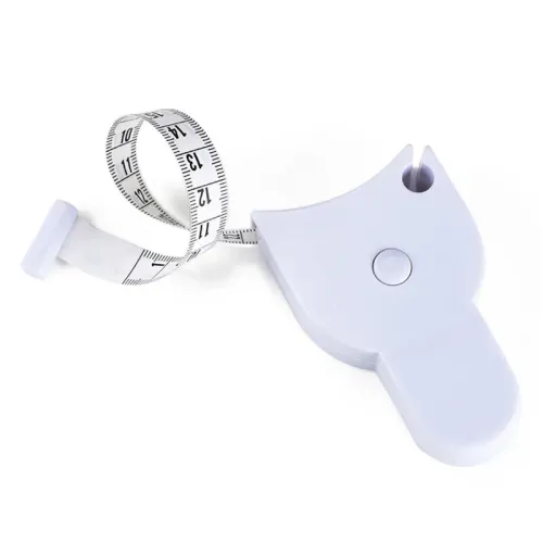 2pcs Auto-Retractable Body Measuring Tape, 60 Inch 3D Measurement Tool for Waist Hip Bust Arms in White