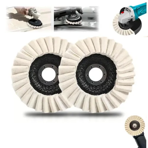 1pc 5Inch 125mm Round Wool Polishing Wheel Wool Felt Pad Grinder Accessories Grinding Disc for Metal Glass Ceramic Polishing