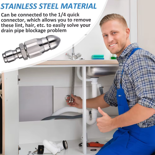 High-Pressure Water Jet Sewer Cleaning Nozzle