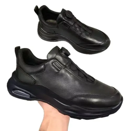 Fashionable Breathable Soft Leather Men's Shoes Stylish Business Casual Lace-Up Shoes British Style Low Cut round Toe Shoes