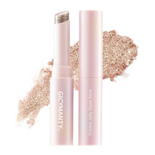 Shimmer Pearl Eyeshadow Stick Jelly Texture Glitter Metallic Flash Eye Pencil Highlighter for Inner Corner Under Eye