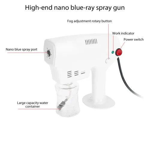 280ML Blue Nano Mixed Vapor Hair Spray Nano Hair Steamer Nano Steam Gun Hair Coloring Hair Care Facial Skin Spa Humidifier