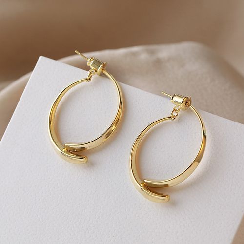 3pcs Simple Curved Earrings Fashionable  Circle Drop Earrings For Women