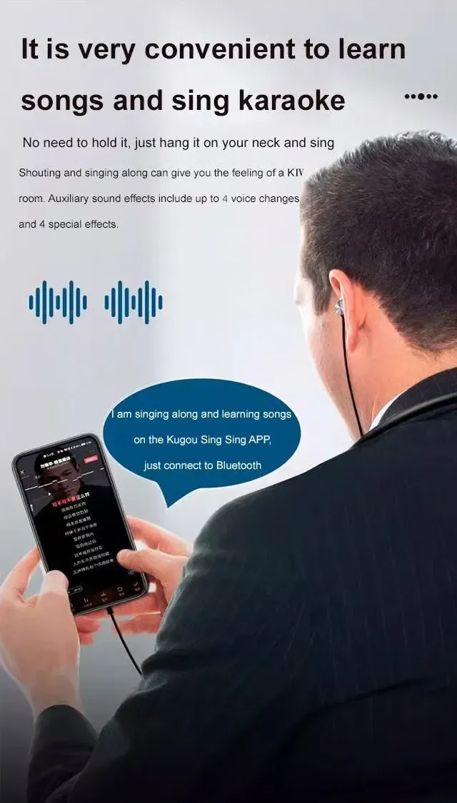 Wireless Sound Card Live Broadcasting and Audio Editing Earphones