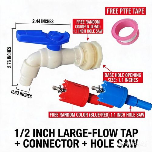 Outdoor Water Tank Barrel Faucet & Spout – 1-2-Inch (DN15) Frost-Resistant Tap Accessory