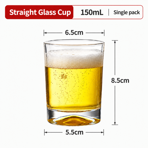 10pcs Shatter-resistant tempered glass cups, bar beer glasses