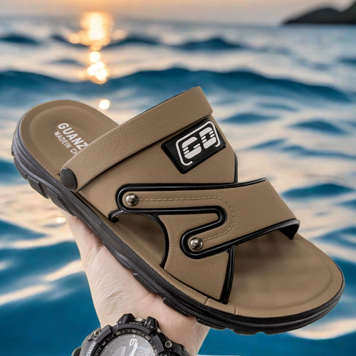 Men's Sandals Anti Slip Beach Shoes  New Summer Versatile Anti Odor Dual Purpose Men's Fashion Waterproof Cool Slippers