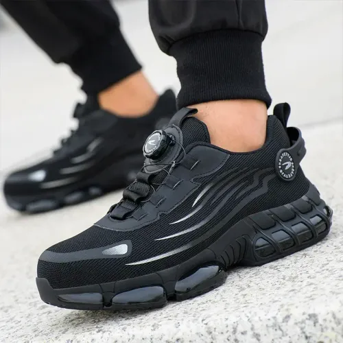 Anti smashing and anti puncture safety shoes BLACK