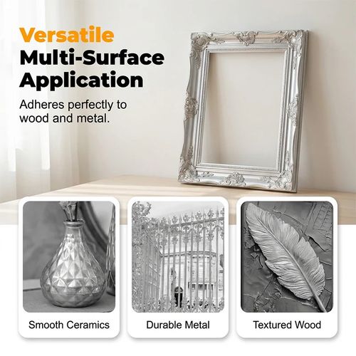 💎Completely Transformed-DIY Metallic Silver Paint 50ml