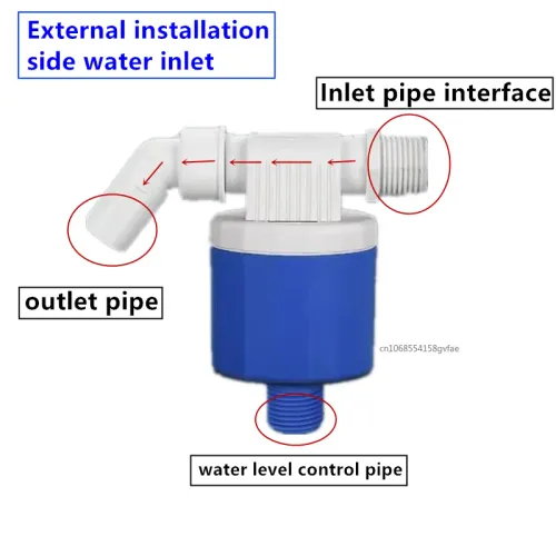 Smart Water Valve Float Valve for Water Tank Male Thread Floating Ball ValveVertical Exterior Valve