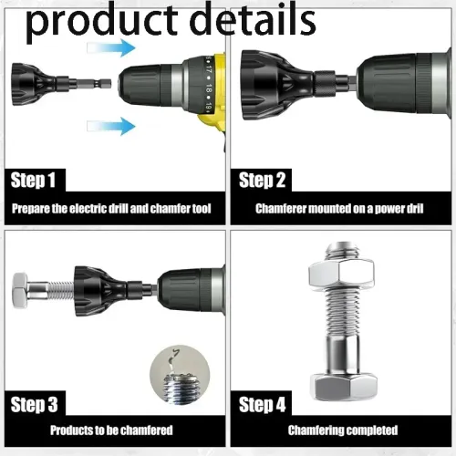 Deburring External Chamfering Machine Outer Circle Chamfering Thread Fillet Trimming Screw and Bolt Trimming Drilling Tool
