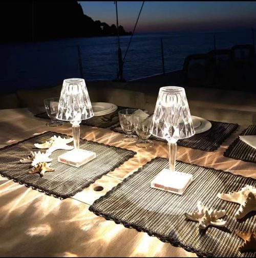 USB charging diamond decorative atmosphere light for dining room and bedroom