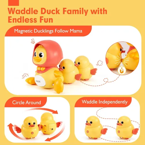 Quack Squad! Musical Marching Duck Family USB Charged