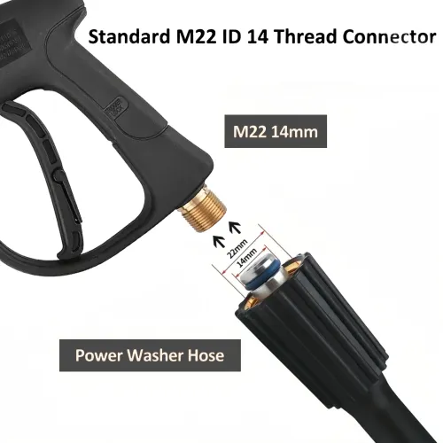 Pressure Washer Gun Car Washing Gun With 5pcs Soap Spray Nozzles