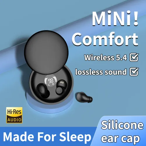mini wireless bluetooth headset small earbuds sleep work sports invisible headphones HD HIFI bass sound quality earphones