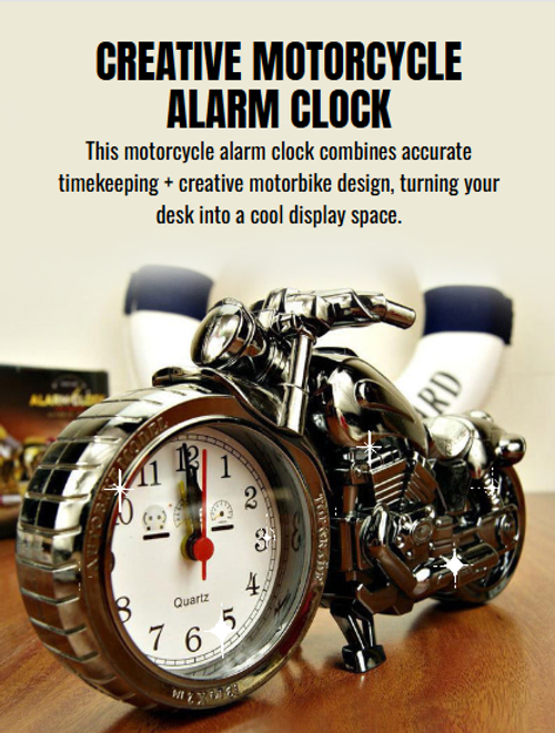 Creative Motorcycle Alarm Clock