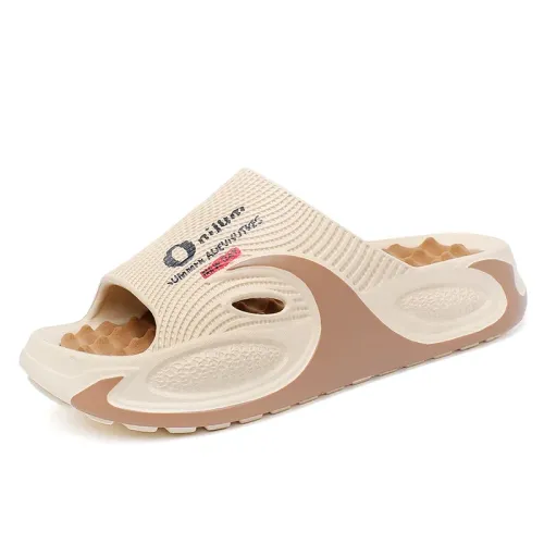 New Male Massage Slippers Slides Indoor Outdoor Sandals Beach Casual Shoes for Men Comfortable Sole Men's Slippers Summer